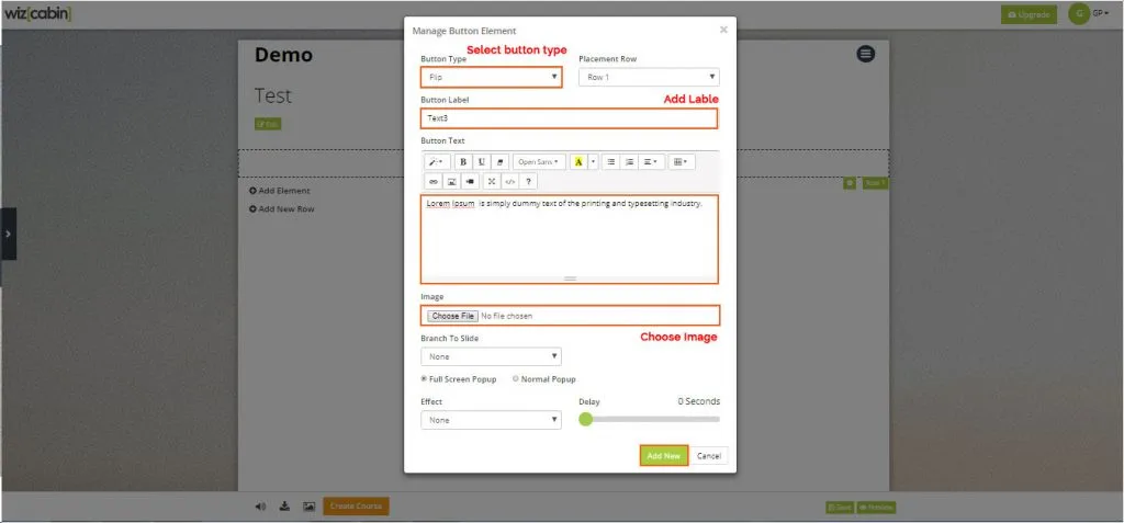 Add interactive elements